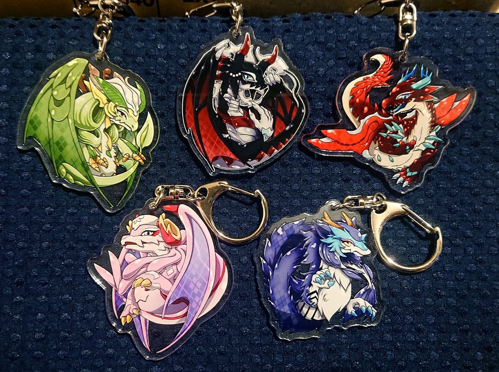 ドラゴンメイド アクリルキーホルダー 5種セット