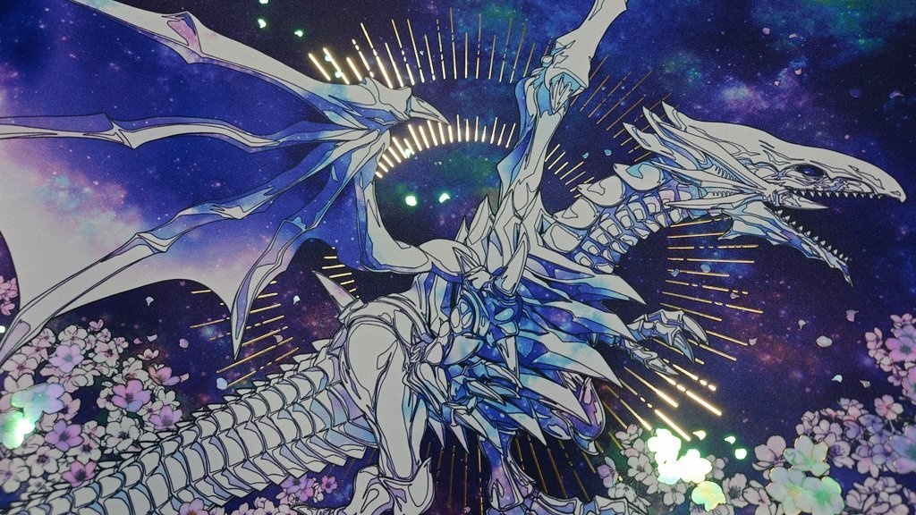 【ホロ】夜桜青眼プレイマット