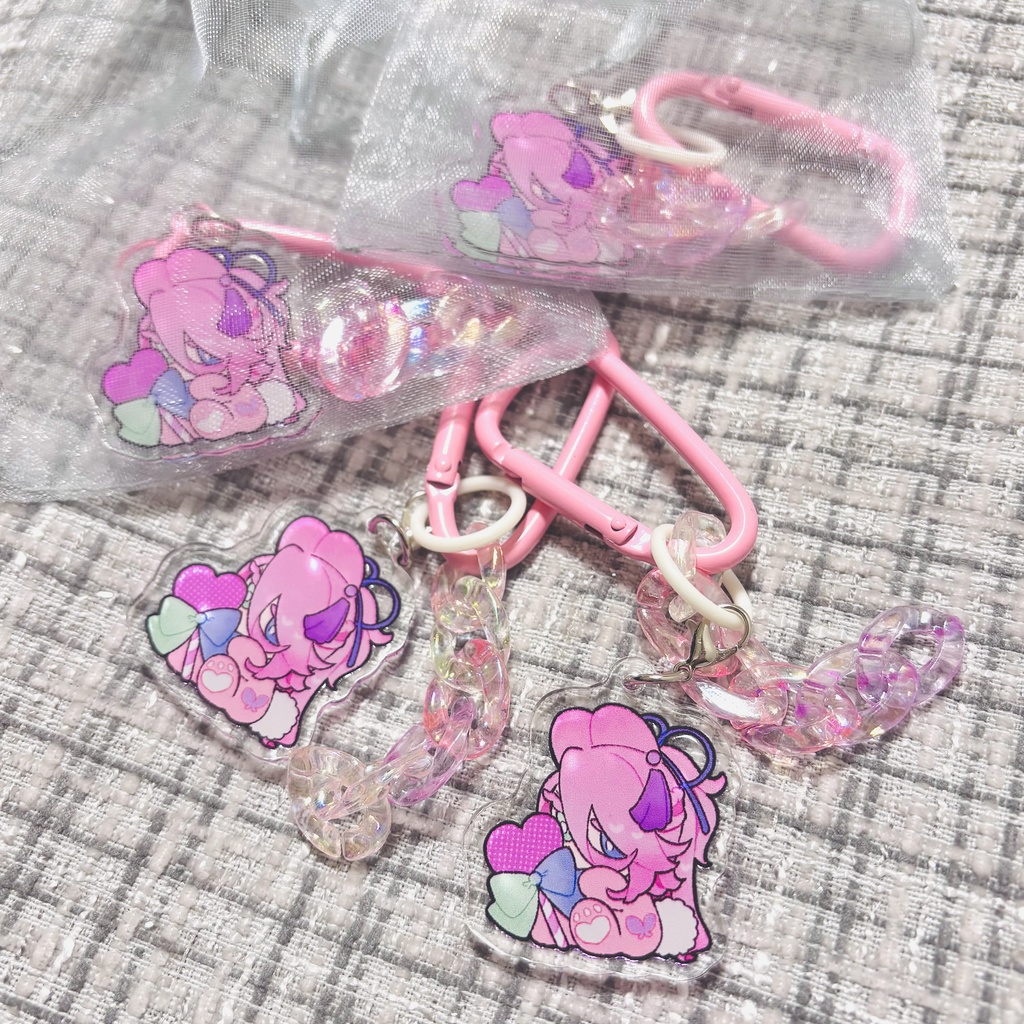 そざうさカラビナ付きキーホルダー