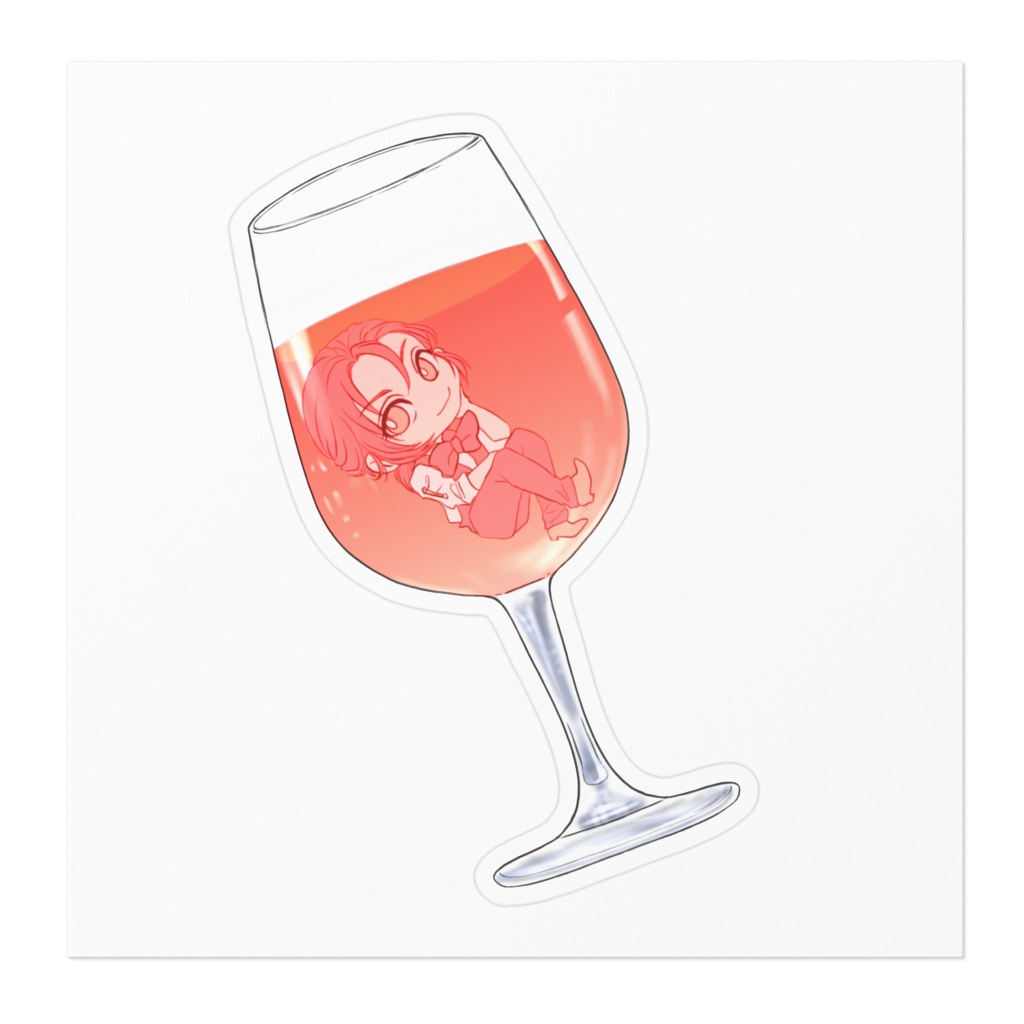 【ステッカー】夜のはなまる園バーテン先生ステッカー《Kazuki》【カクテル×先生】