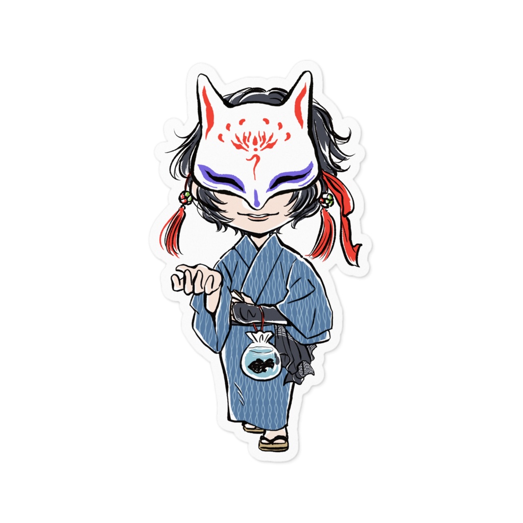 【ステッカー】はなまる園夏祭り開催記念ステッカー≪園長先生≫