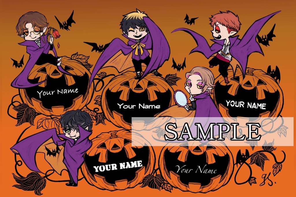 ランタン名入れ+活動紹介応援ツイート+ハガキ送付コース(※ハロウィンパーティー参加チケットは付いていません)