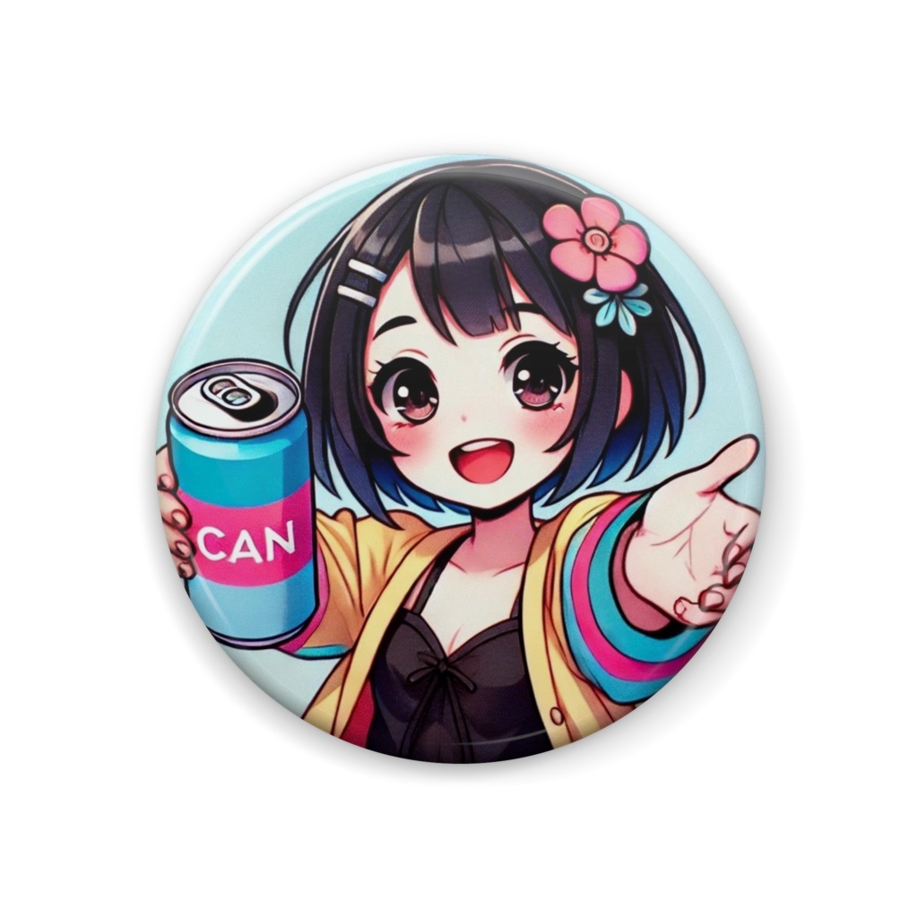 缶バッジ「イチノちゃん 缶」