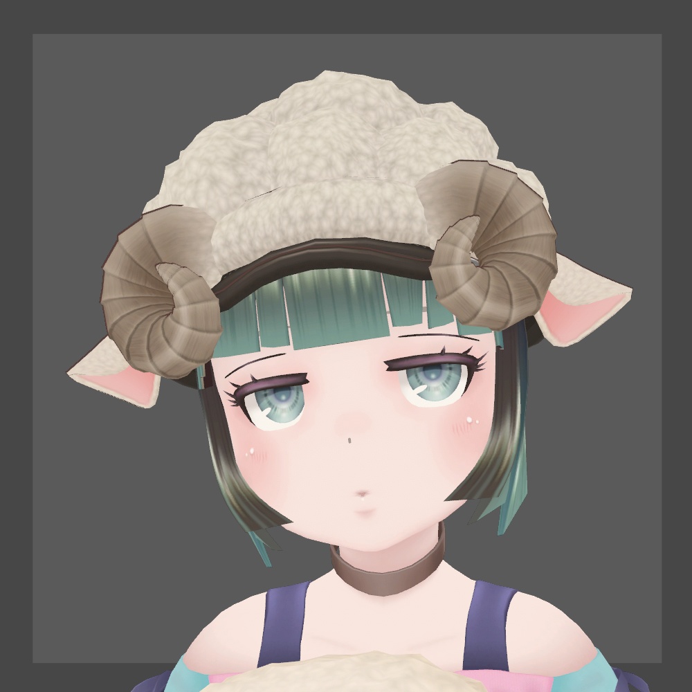 もふもふひつじ帽子