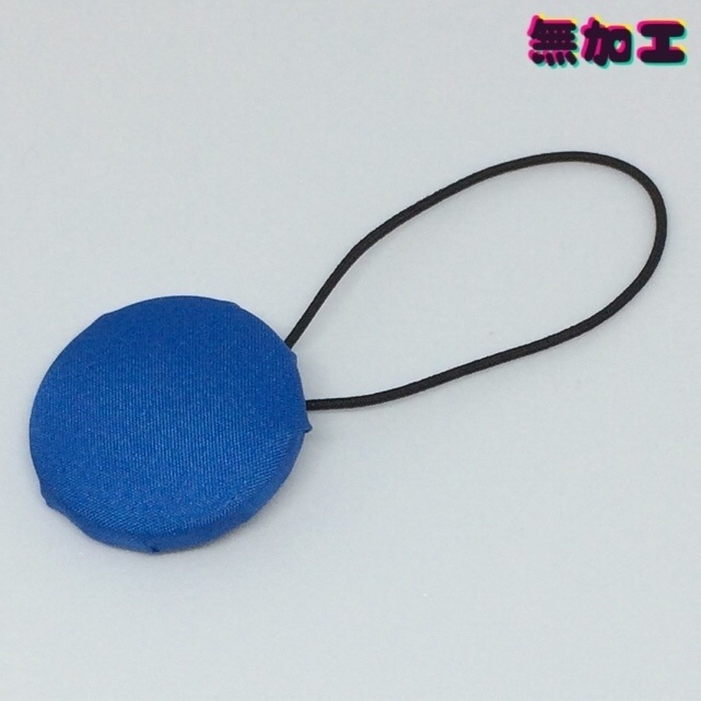 はぎれの发饰(ヘアポニー) ブルー(サテン)