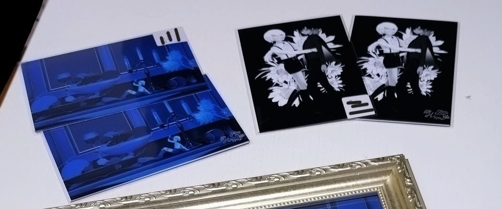 双子の暗殺者「決意」+ポストカード