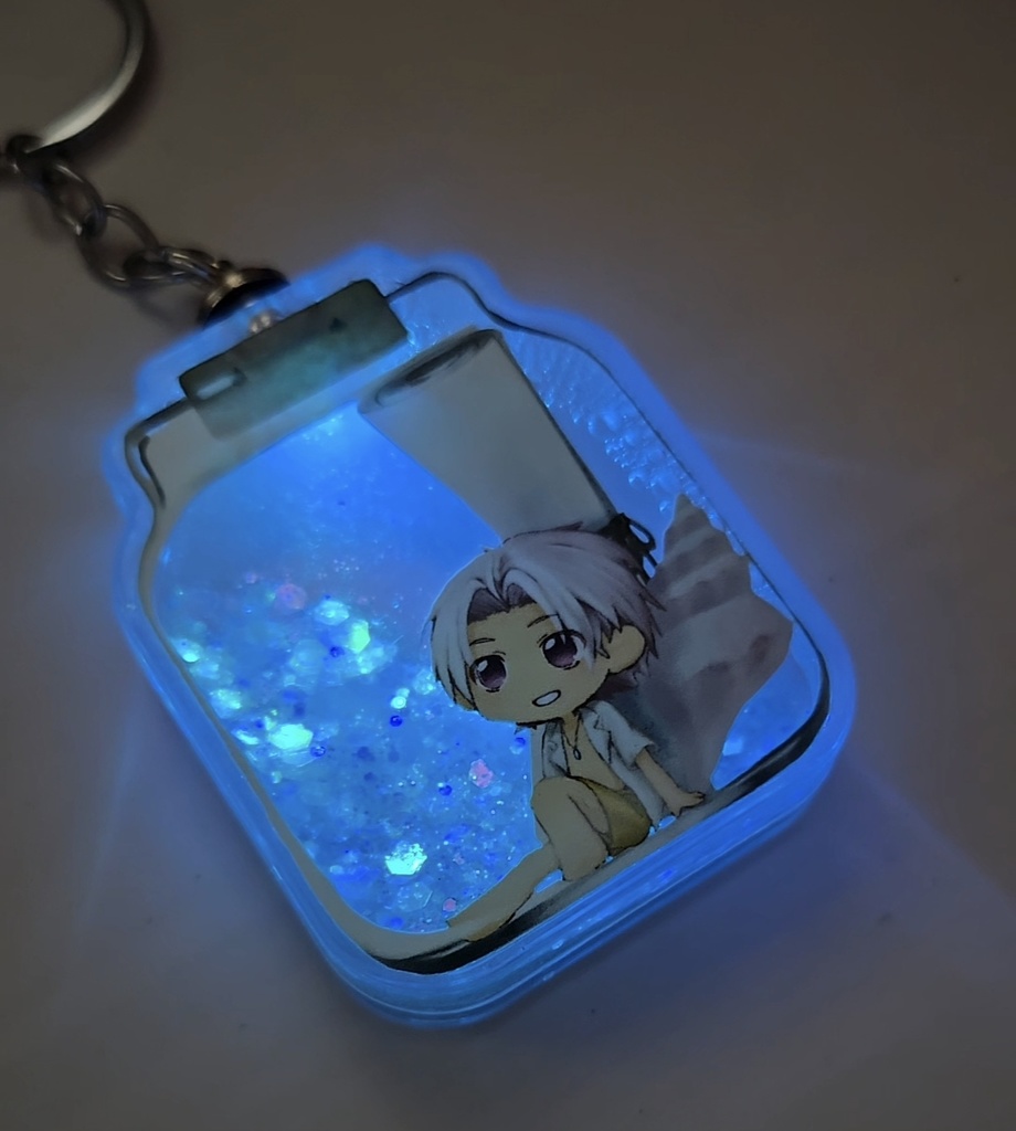 ボトルメール風オイルグリッターアクキー