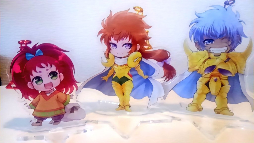 Ω牛羊親子アクリルスタンドキーホルダー