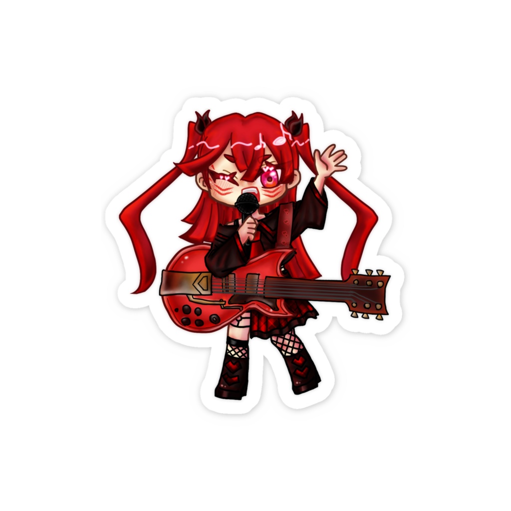 轟まだら スマホステッカー