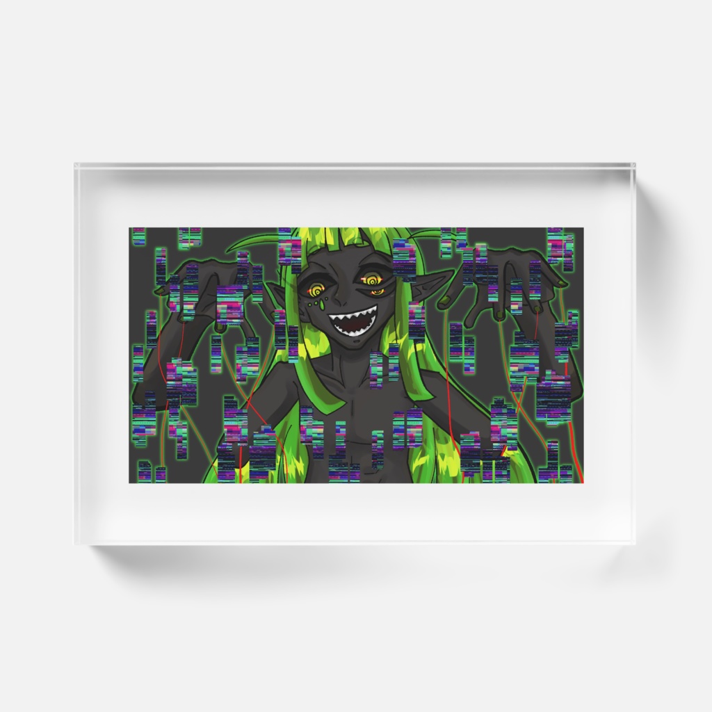 兒巳大米キバツ アクリルブロック