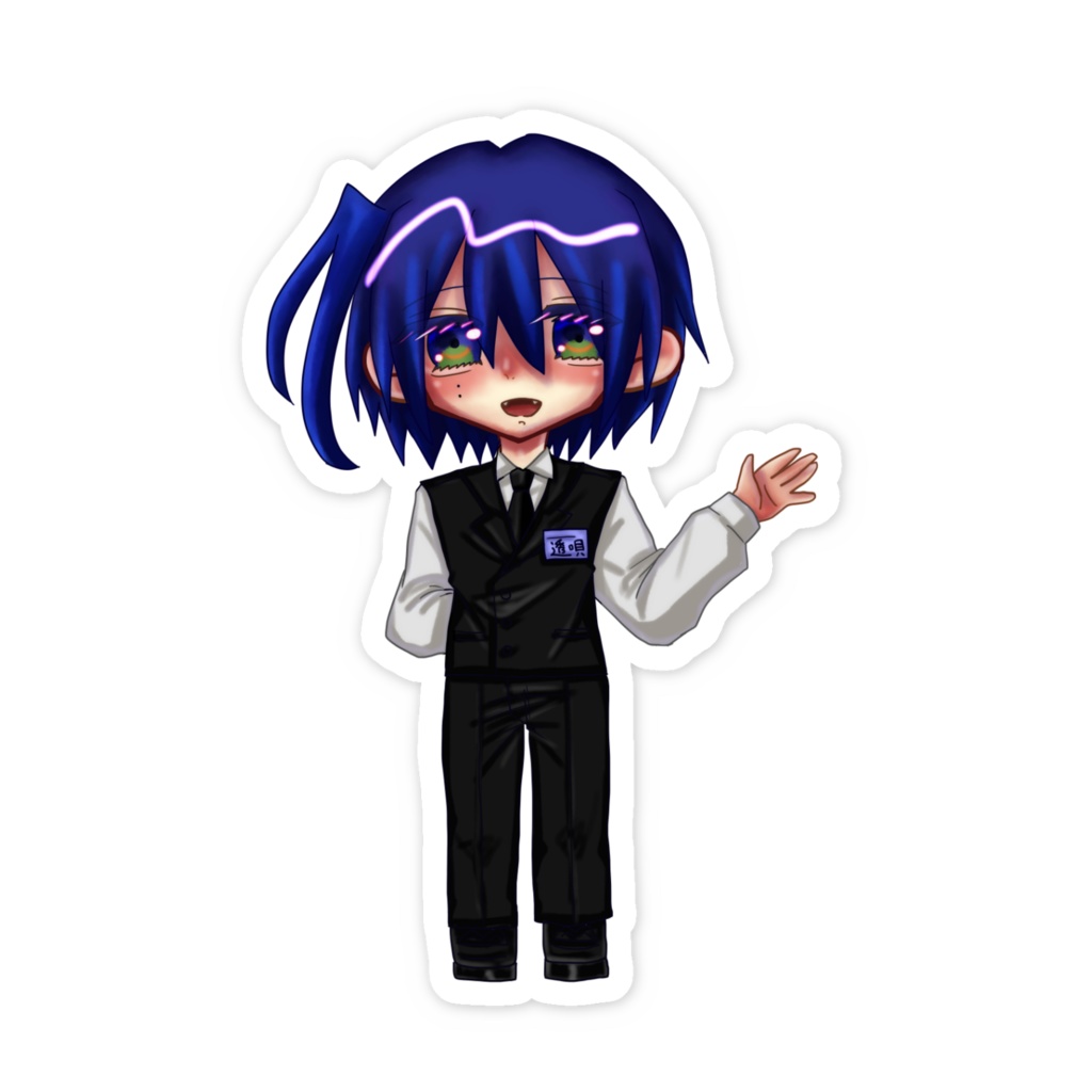 透唄氷雨 ステッカー 【カフェ】