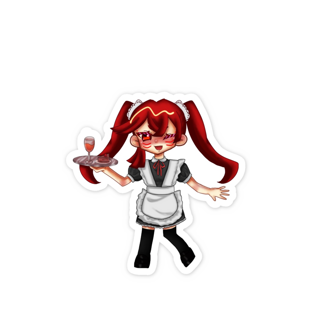 轟まだら ステッカー【カフェ】