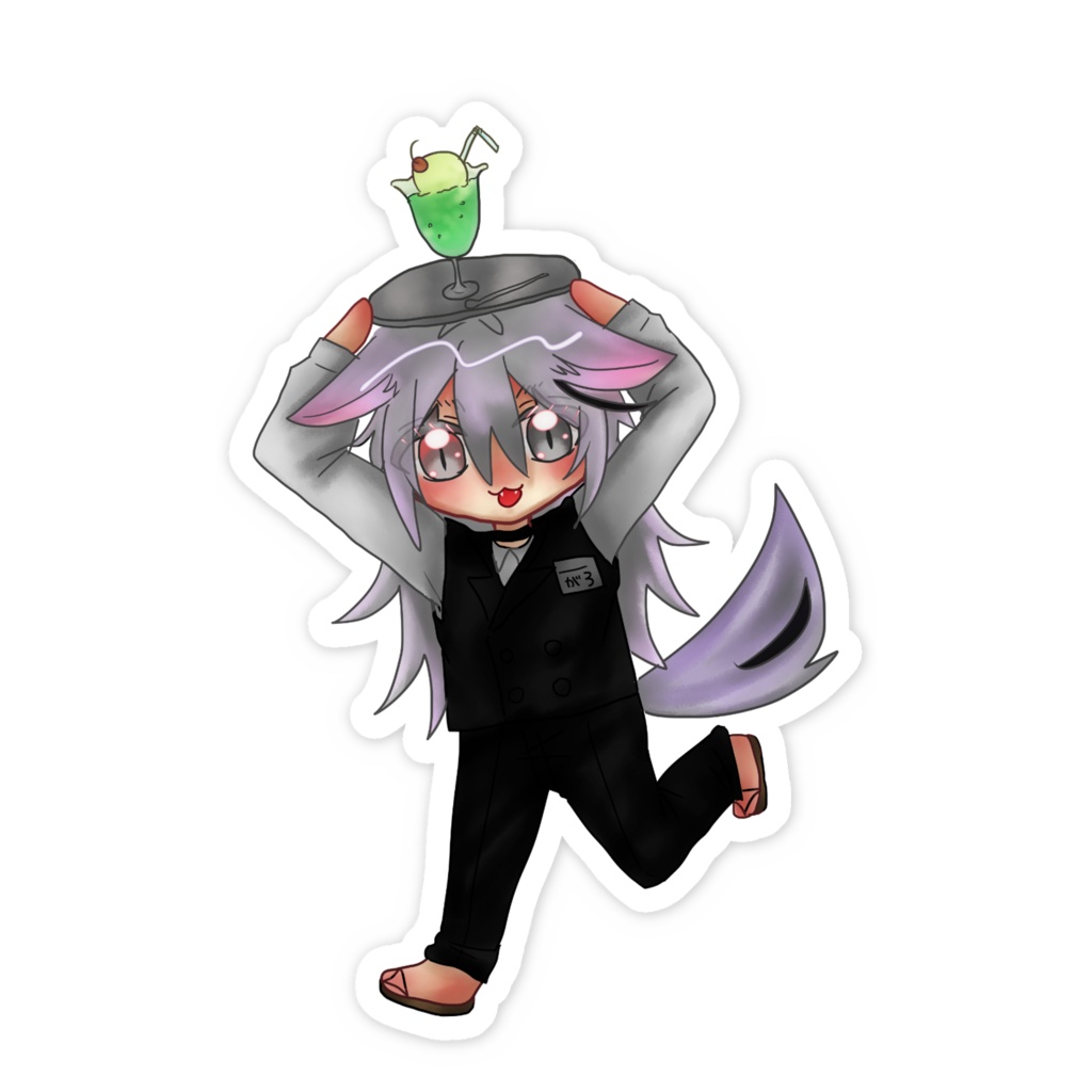 詠星牙狼 ステッカー 【カフェ】