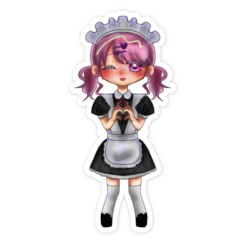 曖米めろり ステッカー 【カフェ】