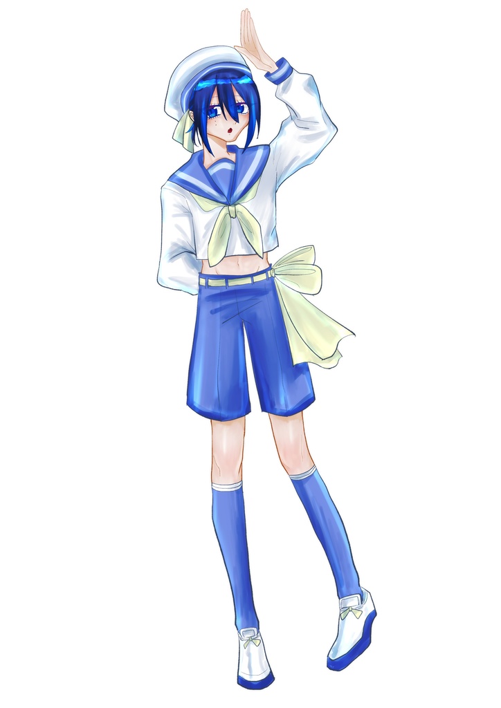 【UTAU立ち絵】微炭酸キューブ【マリン】