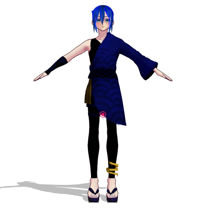 【MMDモデル配布】透唄氷雨【通常・和服・マリン】