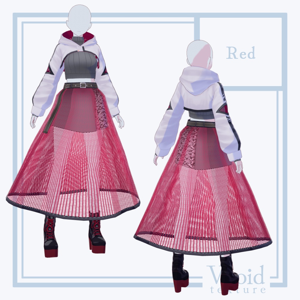 HC-05 Effervescent Ver.2【VRoid正式版対応】【VRoid stable ver.】【衣装+VRM形式モデル販売】