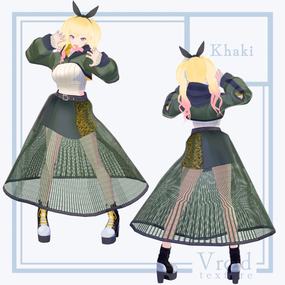 HC-05 Effervescent Ver.2【VRoid正式版対応】【VRoid stable ver.】【衣装+VRM形式モデル販売】