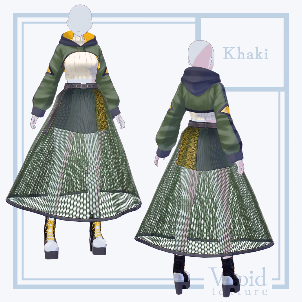 HC-05 Effervescent Ver.2【VRoid正式版対応】【VRoid stable ver.】【衣装+VRM形式モデル販売】