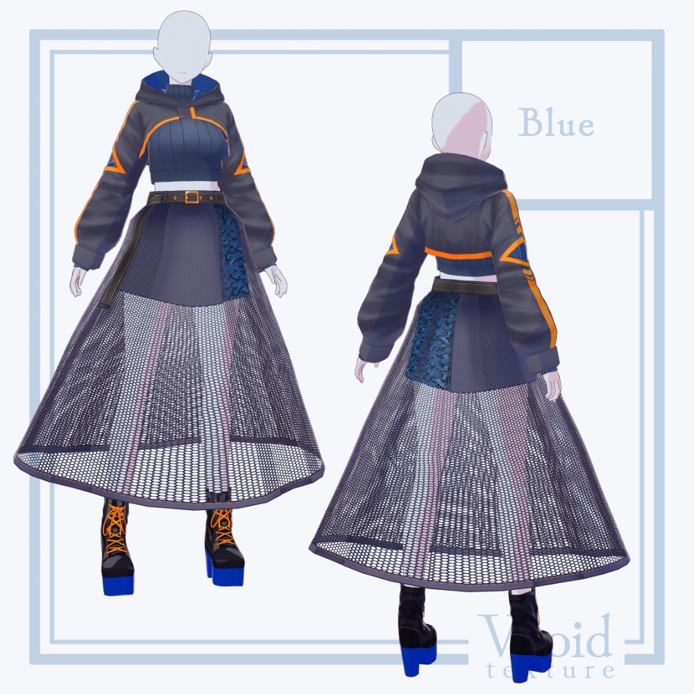 HC-05 Effervescent Ver.2【VRoid正式版対応】【VRoid stable ver.】【衣装+VRM形式モデル販売】