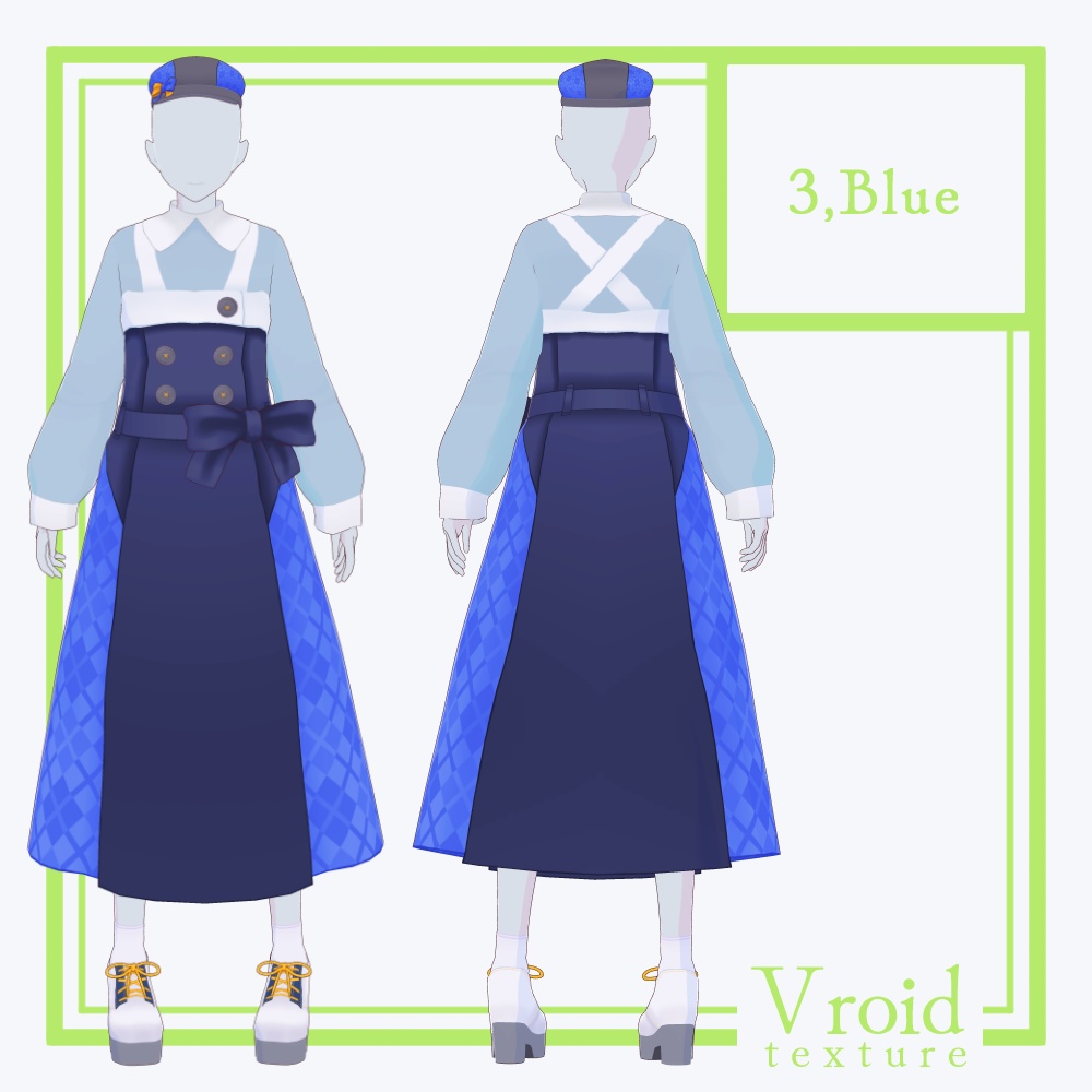 HC-06 Clover Ver2【VRoid正式版対応】【VRoid stable ver.】【衣装+VRM形式モデル販売】