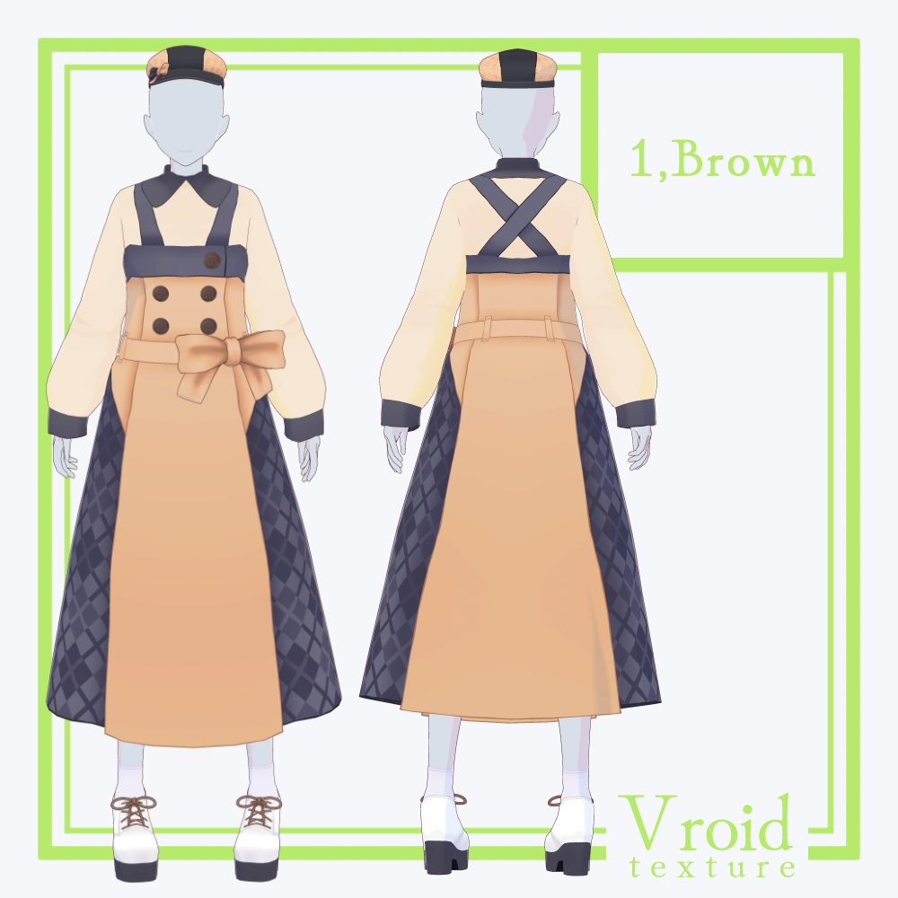 HC-06 Clover Ver2【VRoid正式版対応】【VRoid stable ver.】【衣装+VRM形式モデル販売】