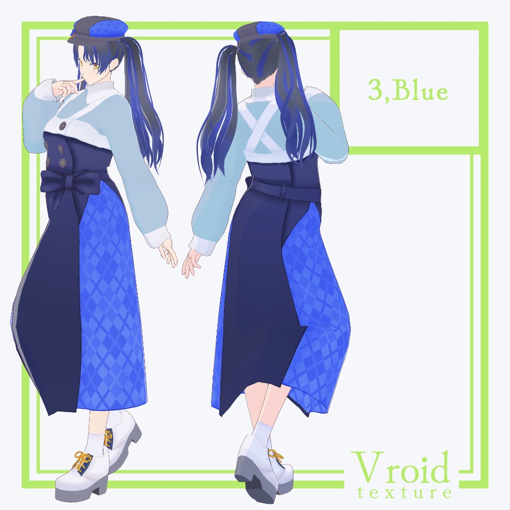 HC-06 Clover Ver2【VRoid正式版対応】【VRoid stable ver.】【衣装+VRM形式モデル販売】