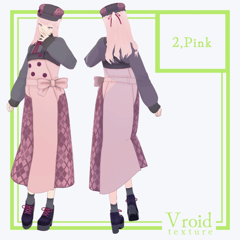 HC-06 Clover Ver2【VRoid正式版対応】【VRoid stable ver.】【衣装+VRM形式モデル販売】