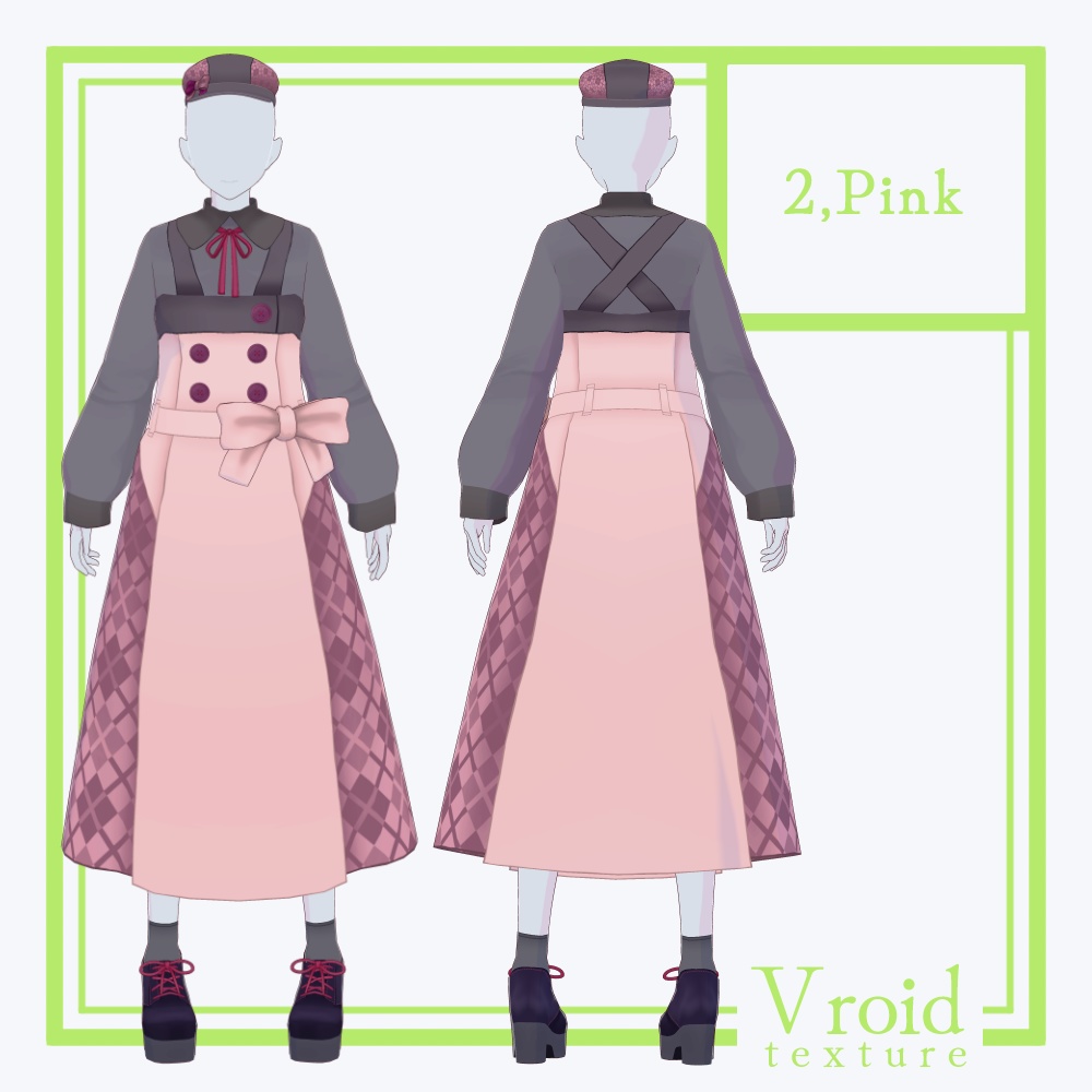 HC-06 Clover Ver2【VRoid正式版対応】【VRoid stable ver.】【衣装+VRM形式モデル販売】