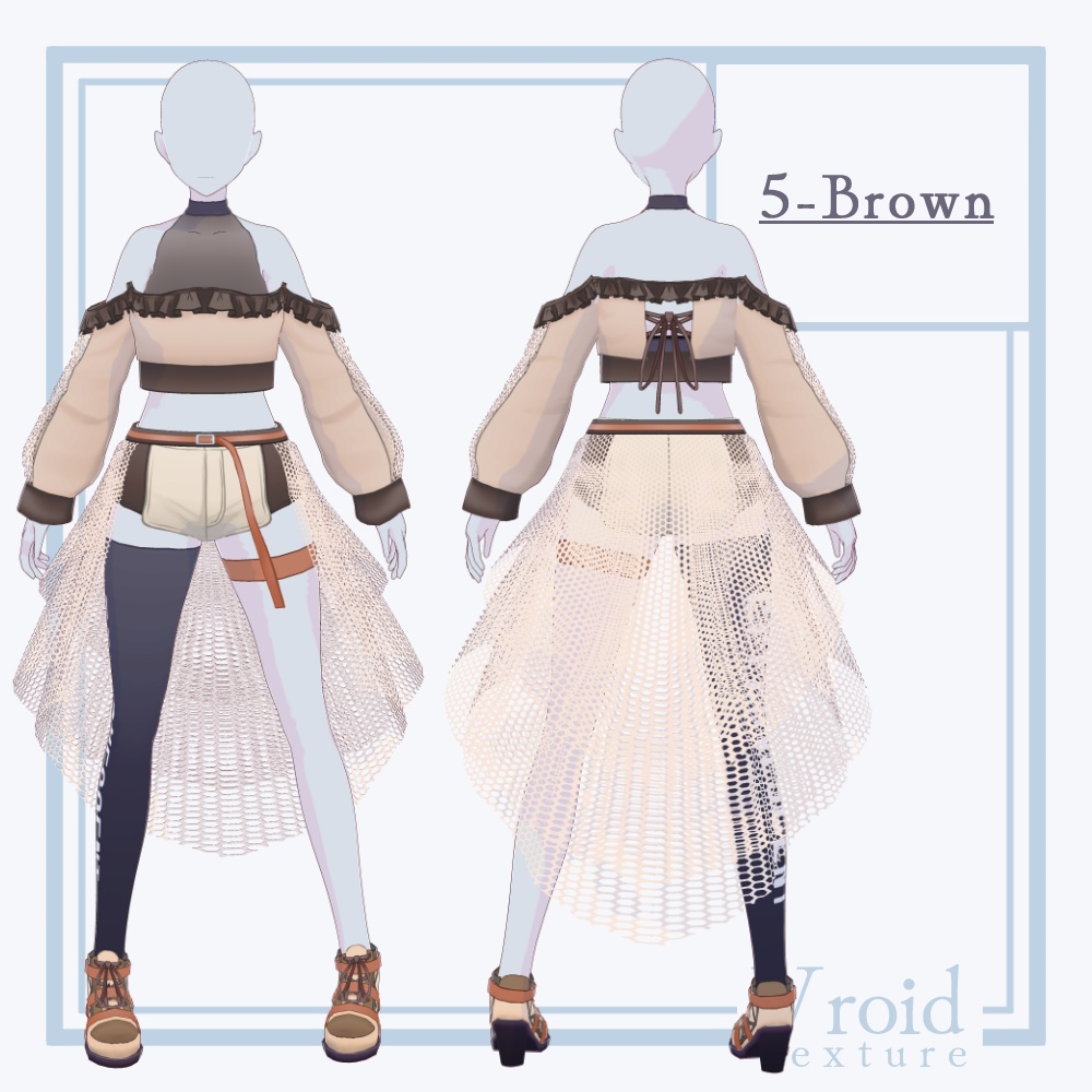 HC-07 Effervescent Ver.3【VRoid正式版対応】【VRoid stable ver.】【衣装販売】