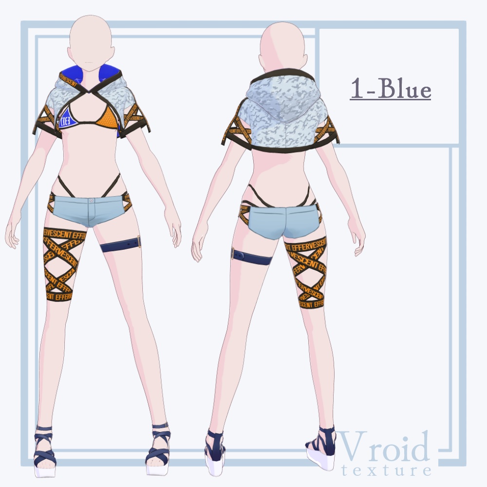 HC-08 Effervescent Ver.4【VRoid正式版対応】【VRoid stable ver.】【衣装販売】