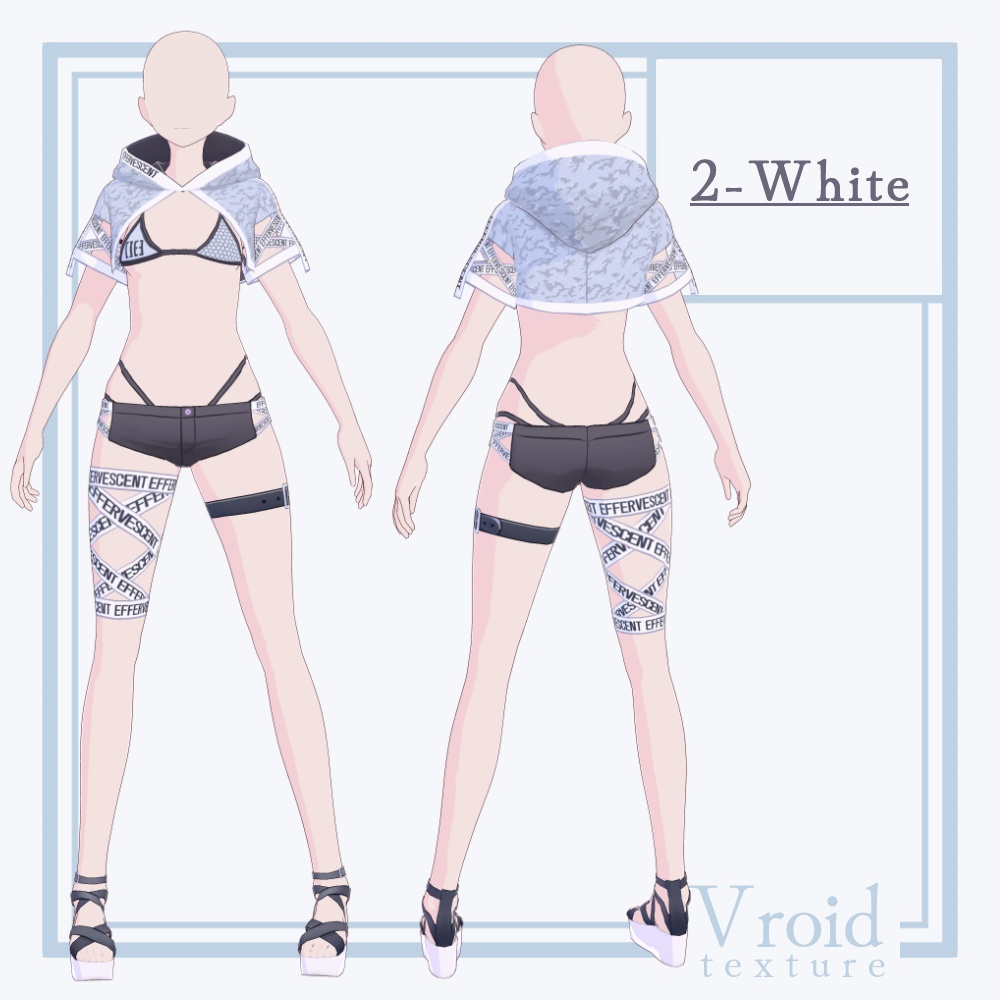 HC-08 Effervescent Ver.4【VRoid正式版対応】【VRoid stable ver.】【衣装販売】