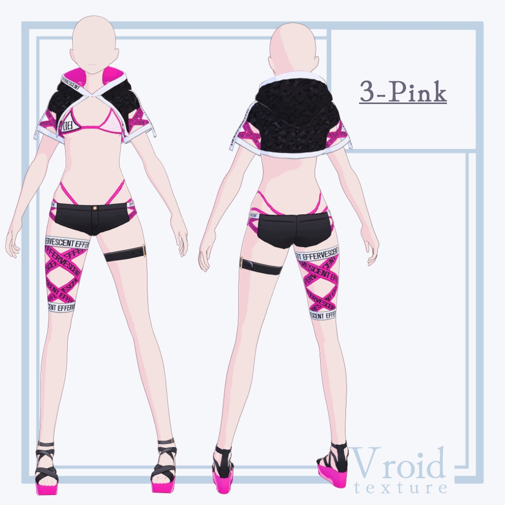 HC-08 Effervescent Ver.4【VRoid正式版対応】【VRoid stable ver.】【衣装販売】