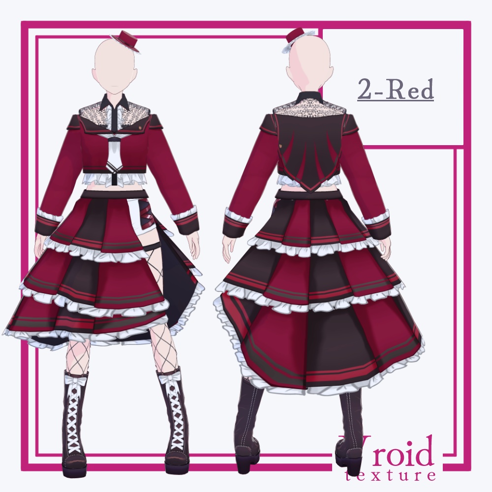 HC-09 Little Queens Ver.2【VRoid正式版対応】【VRoid stable ver.】【衣装販売】