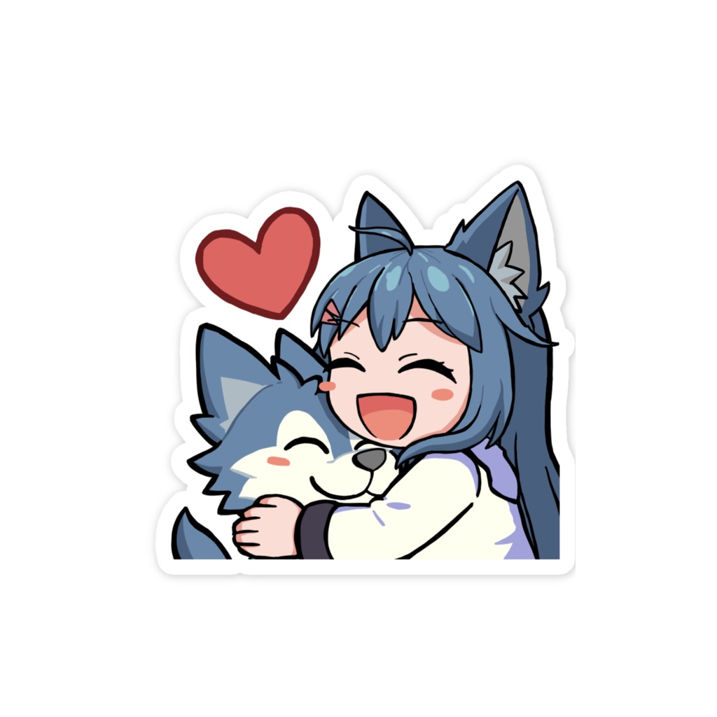 サキトちゃんサキトくんハグスマホステッカー