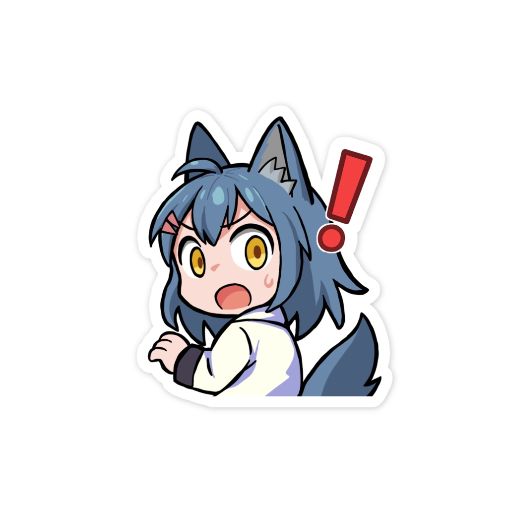 びっくりサキトちゃんスマホステッカー