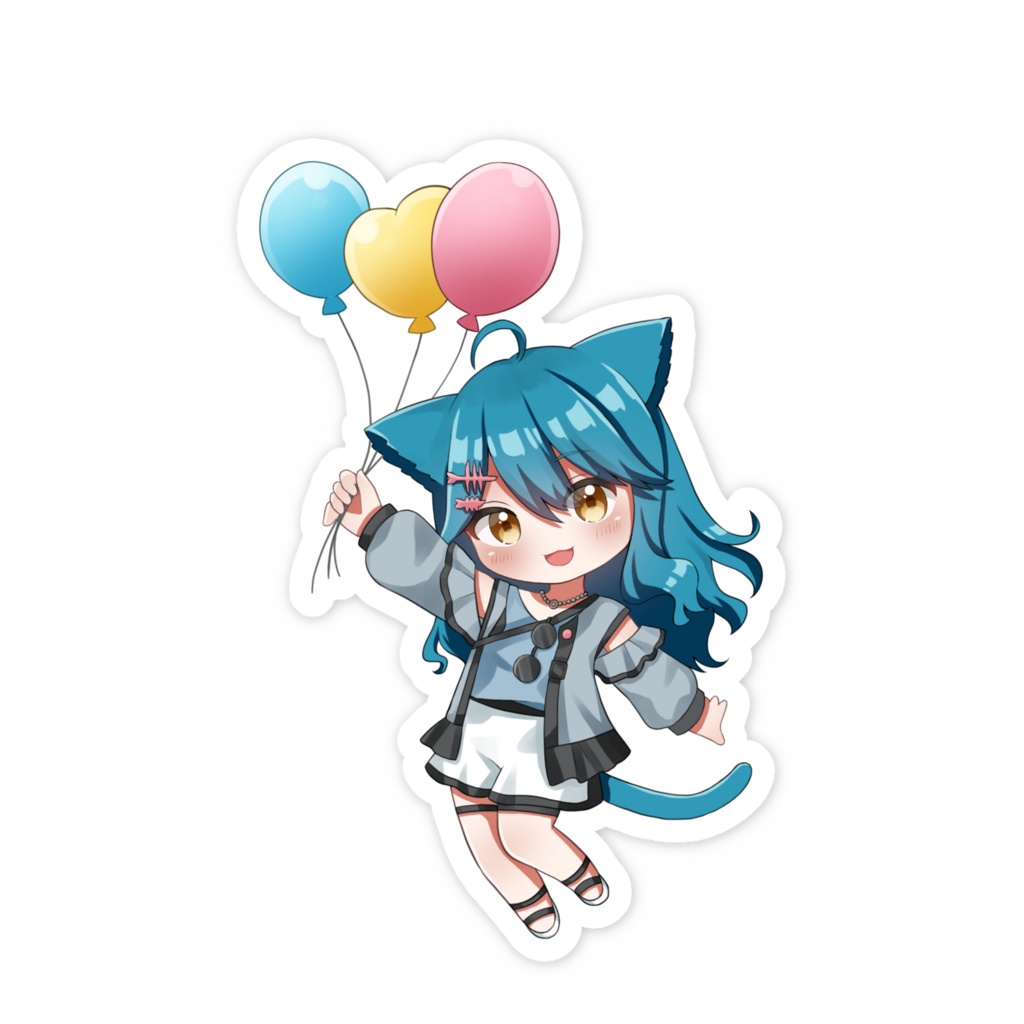 サキトちゃん Twitch1500人記念 ステッカー