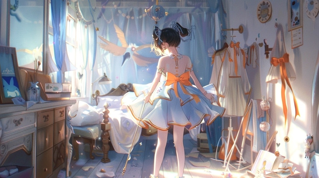 新しい街での生活に心躍らせる魔法少女