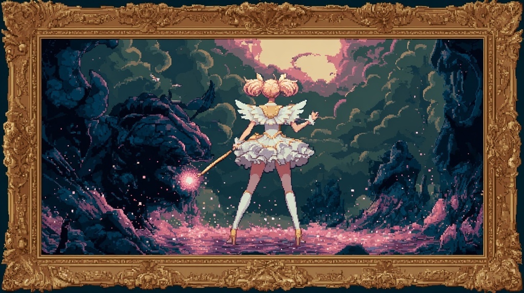 ドット絵にされた魔法少女