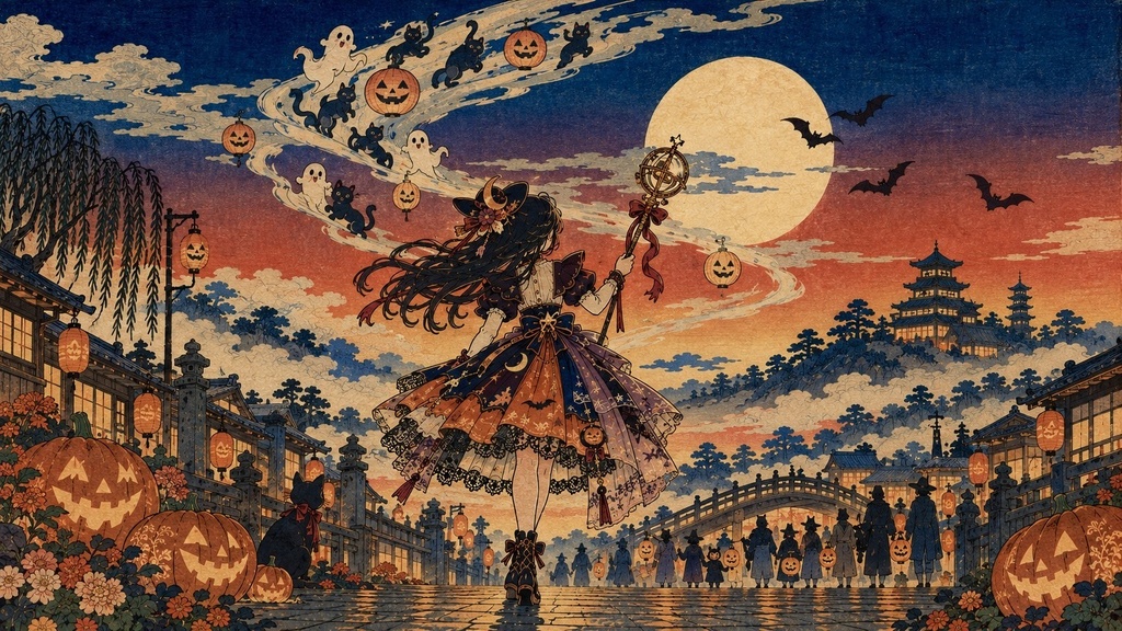 江戸にハロウィンがあったらこんな感じ？