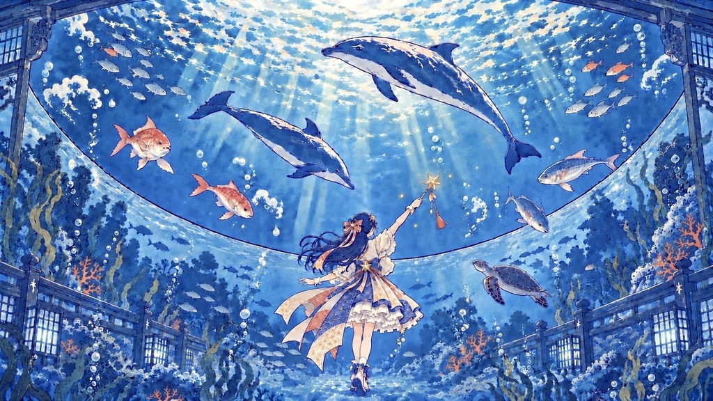 水音の魔法に包まれる