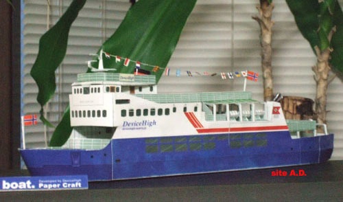 nise boat.ペーパークラフト 中級者以上向け