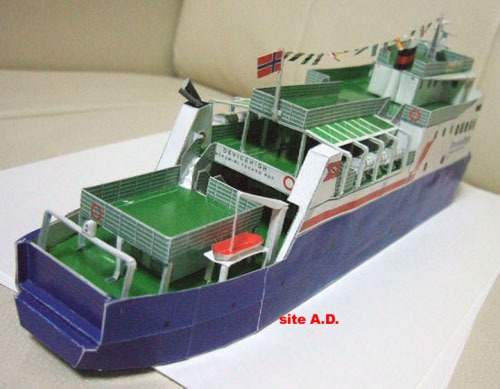 nise boat.ペーパークラフト 中級者以上向け