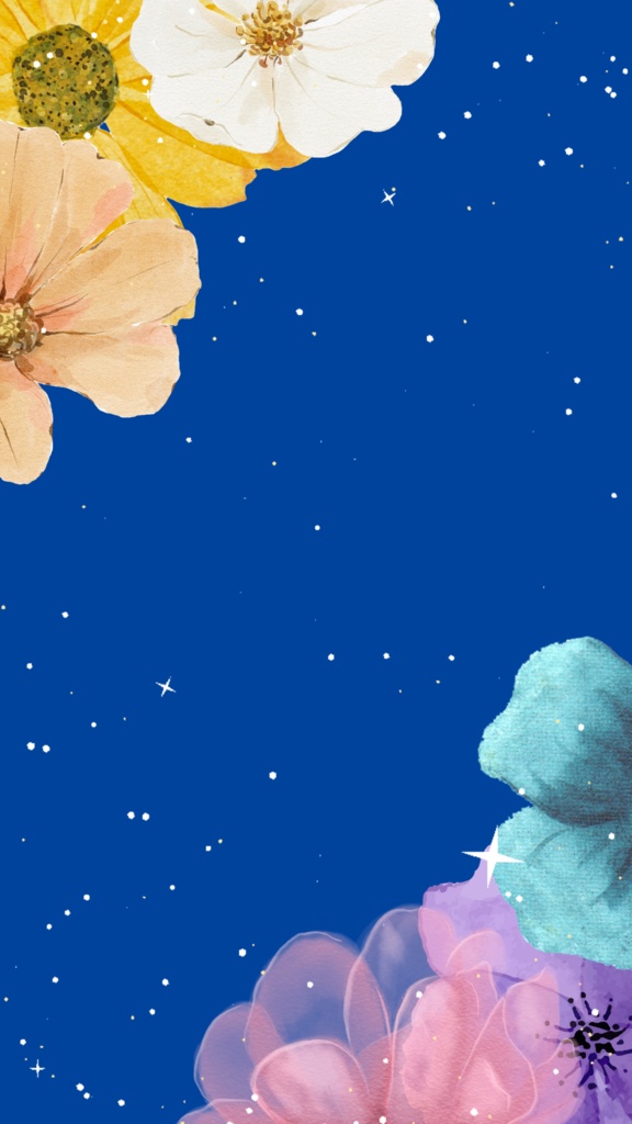 youtube向け縦型配信用動く背景 (花柄_各種)