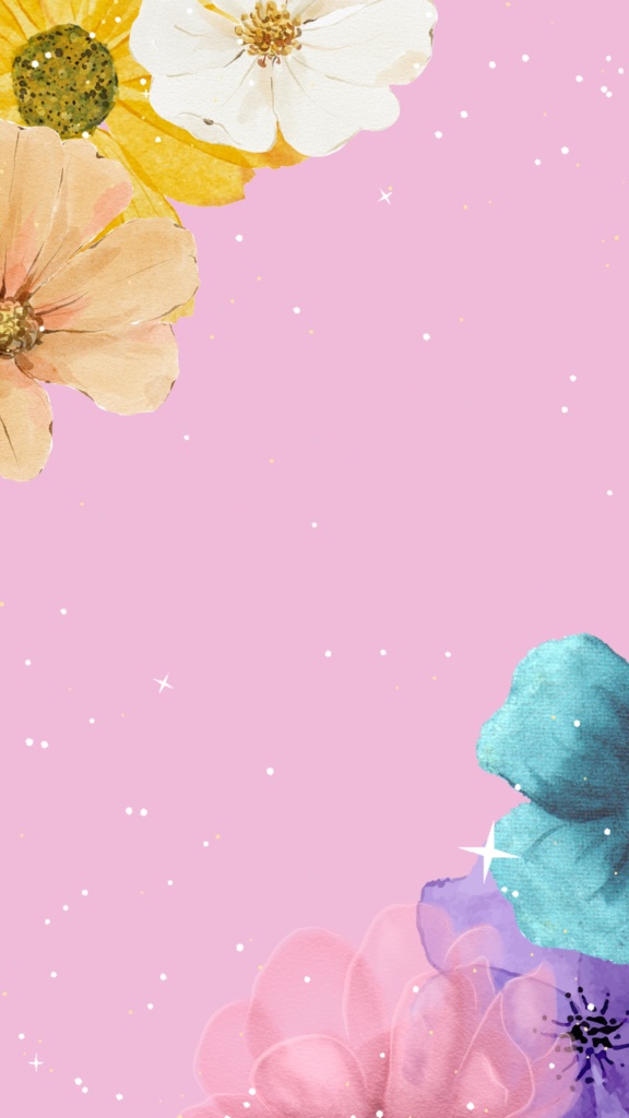 youtube向け縦型配信用動く背景 (花柄_各種)