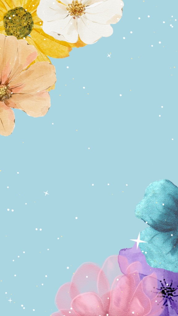 youtube向け縦型配信用動く背景 (花柄_各種)