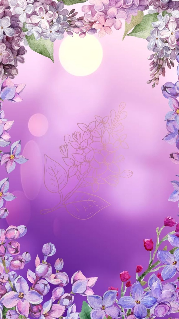 ライラックを使った縦型配信用動く背景