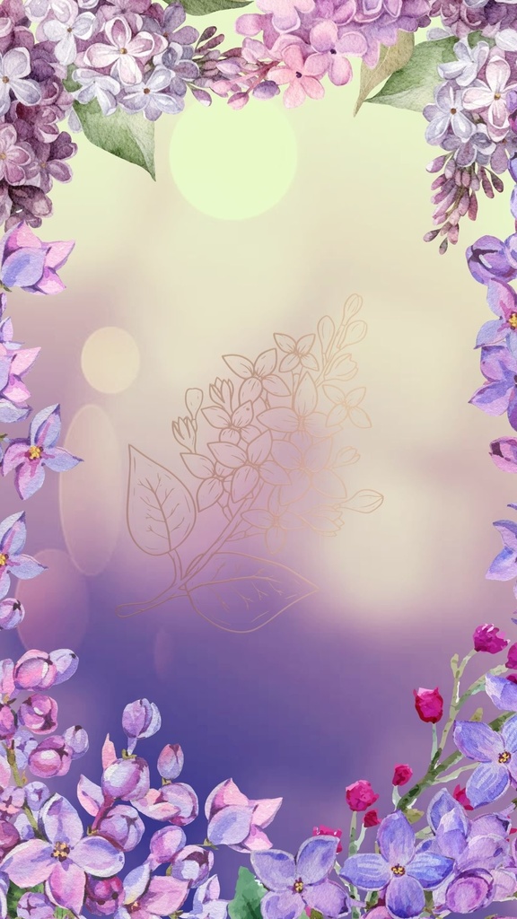 ライラックを使った縦型配信用動く背景