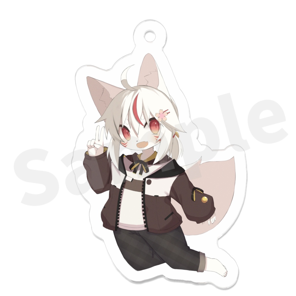 夜桜コハク 通常衣装 アクリルキーホルダー