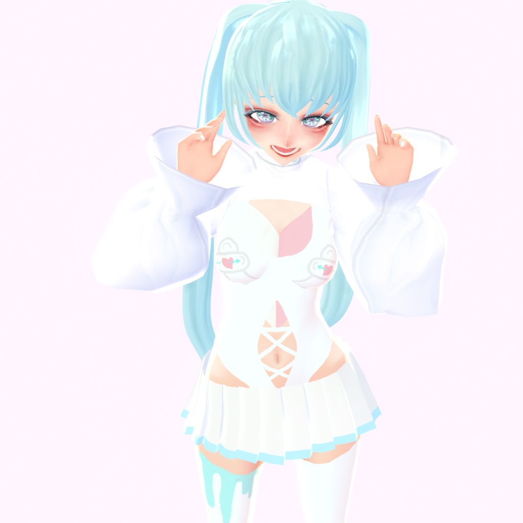 【VRoidベータ版想定】ゆめかわナース風コスチューム【無料】